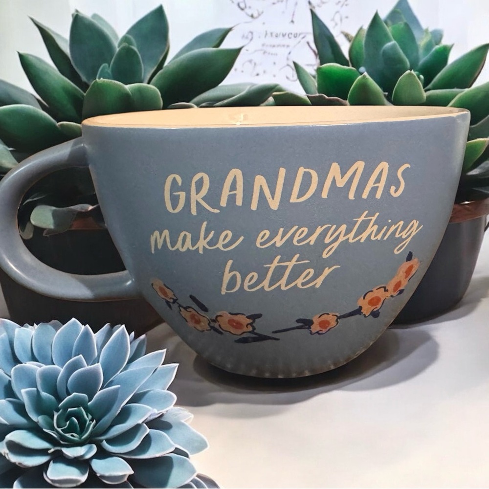 Threshold™ Stoneware Mug “GRANDMAS MAKES EVERYTHING BETTER”  Coffee Cup